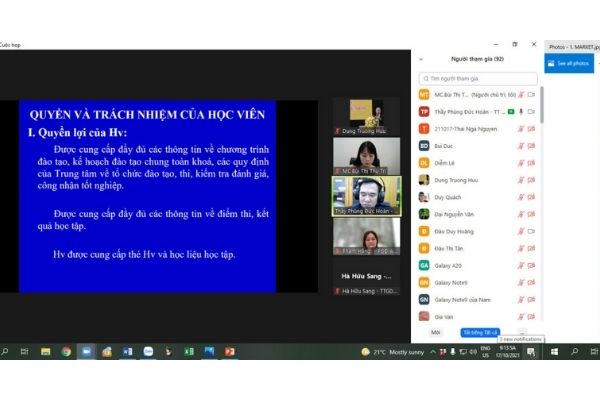 nhập học Online