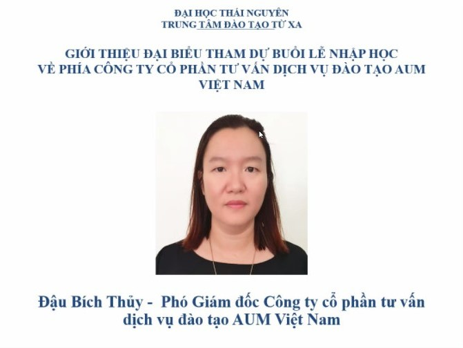 Khai giảng Online chương trình TNU - E.Learing ngày 15/6/2022